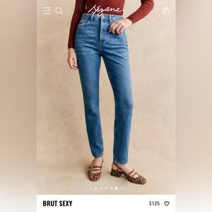 Sezane Brut Sexy mid rise denim jeans